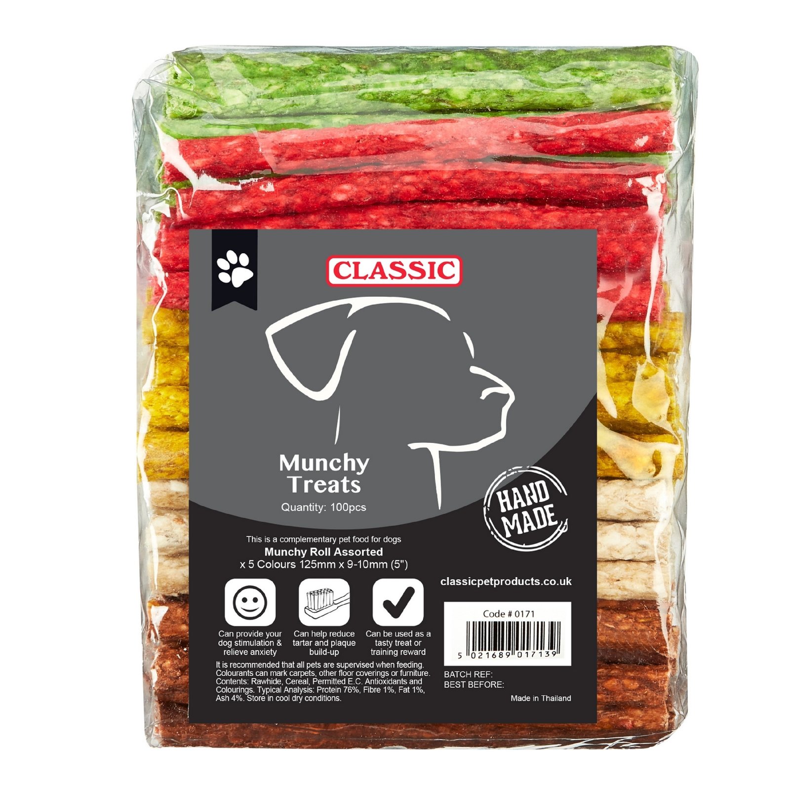 Munchy Roll 125mm (5") Assorted