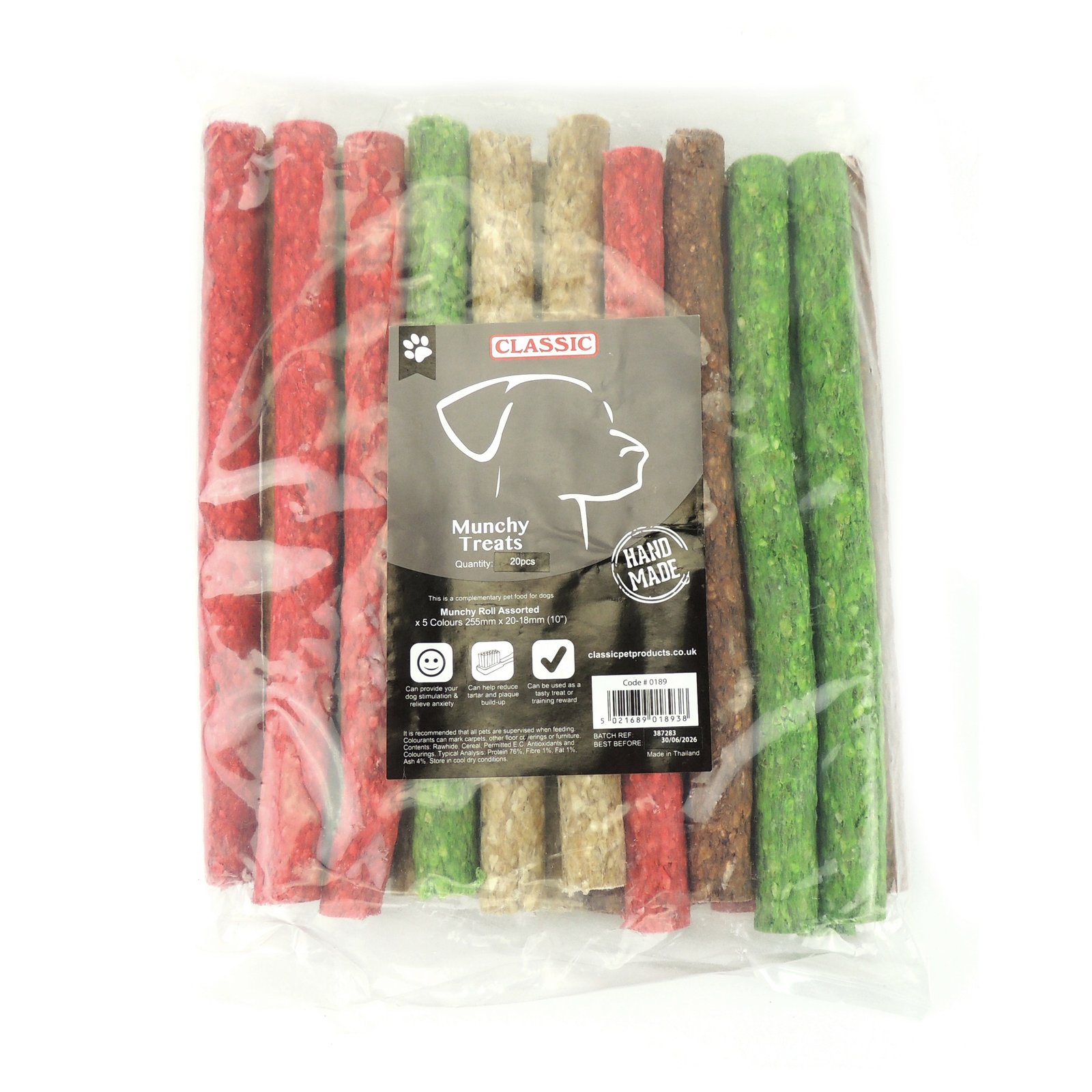 Munchy Roll 255mm (10") Assorted