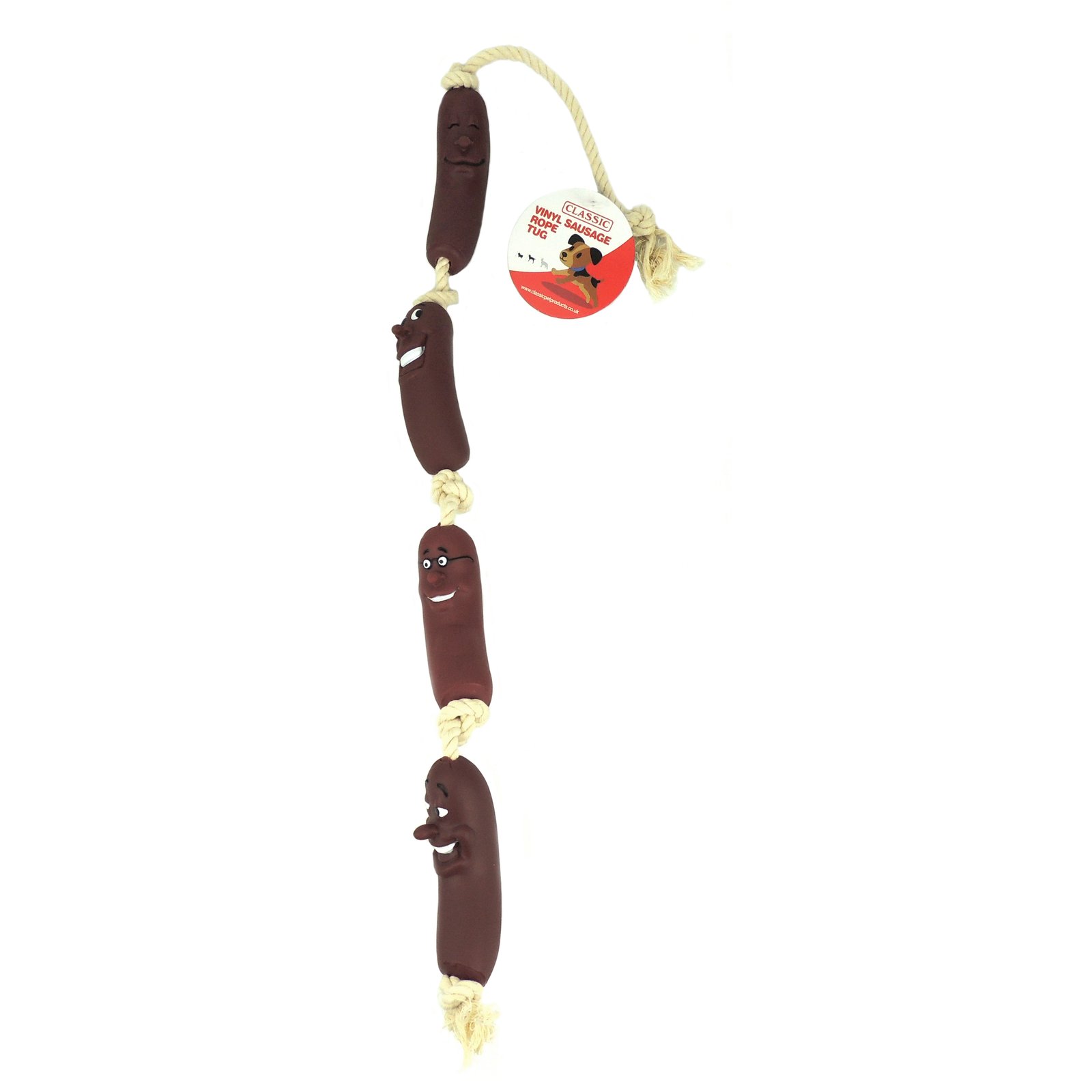 Vinyl Sausage Rope Tug