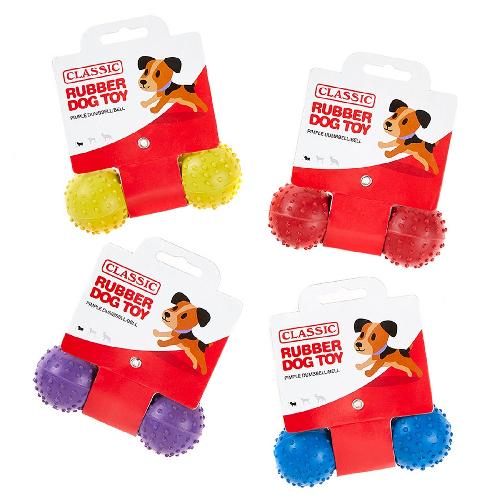 Rubber Pimple Dumbbell with Bell 110mm