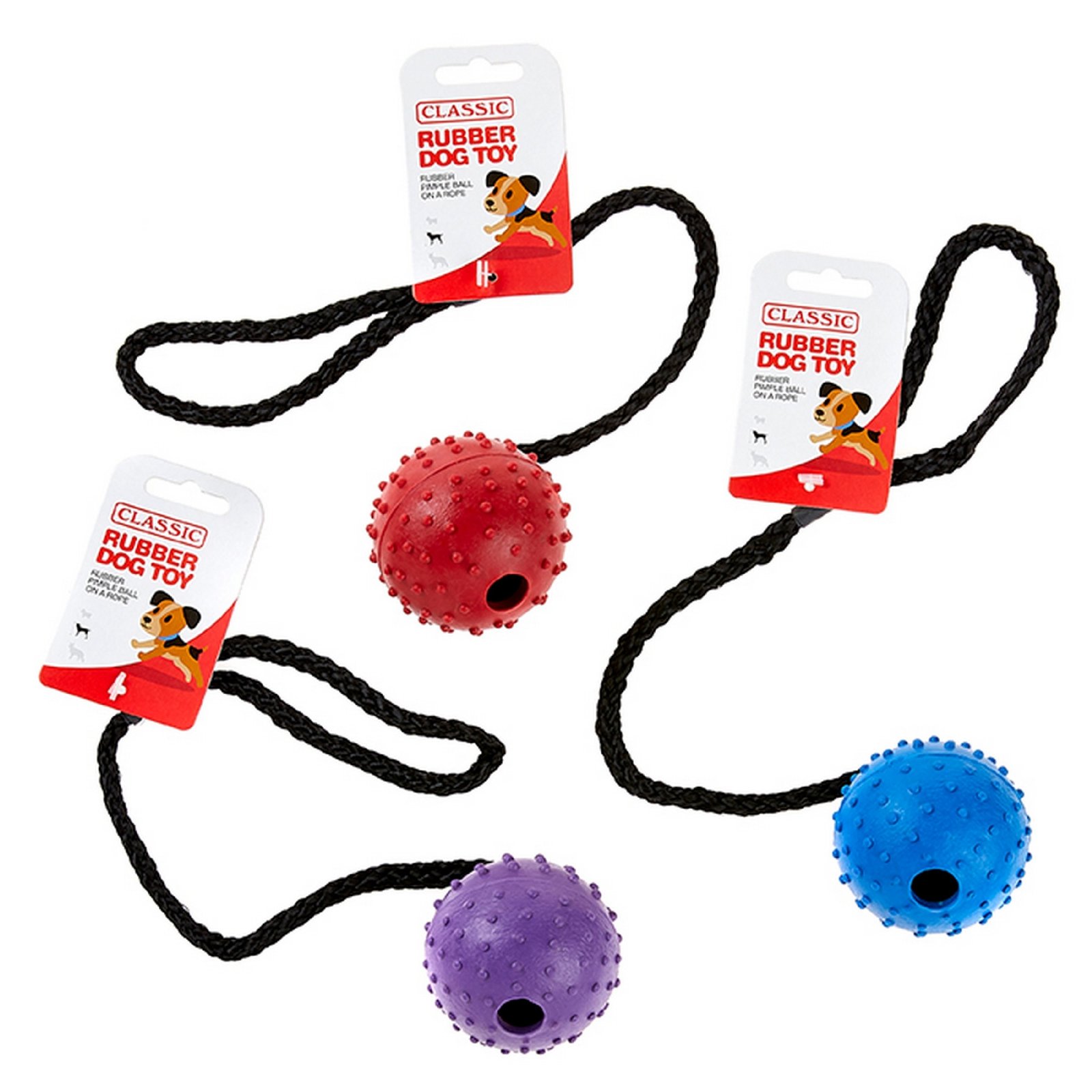 Pimple Ball &amp; Rope 70mm