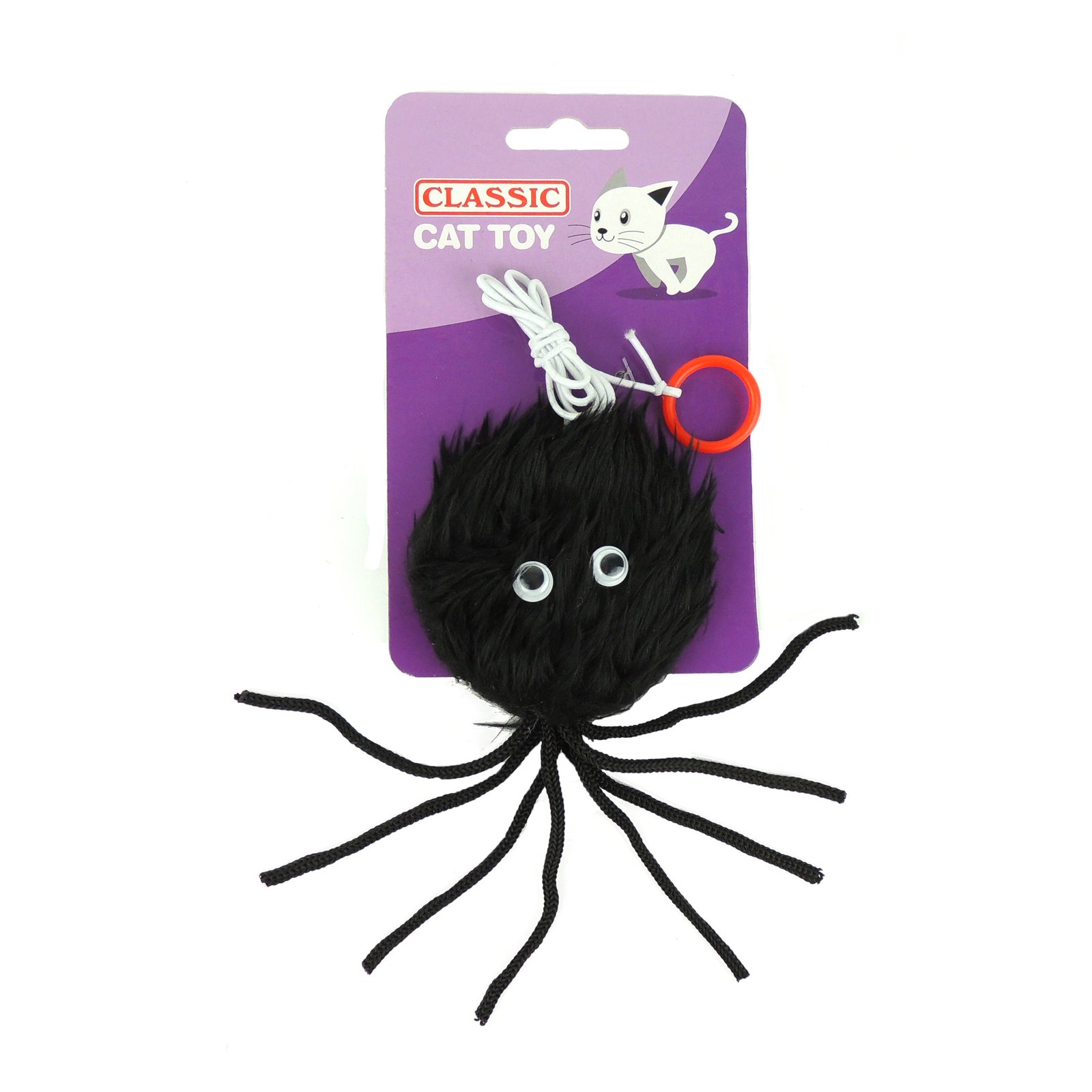 Furry Spider Cat Toy