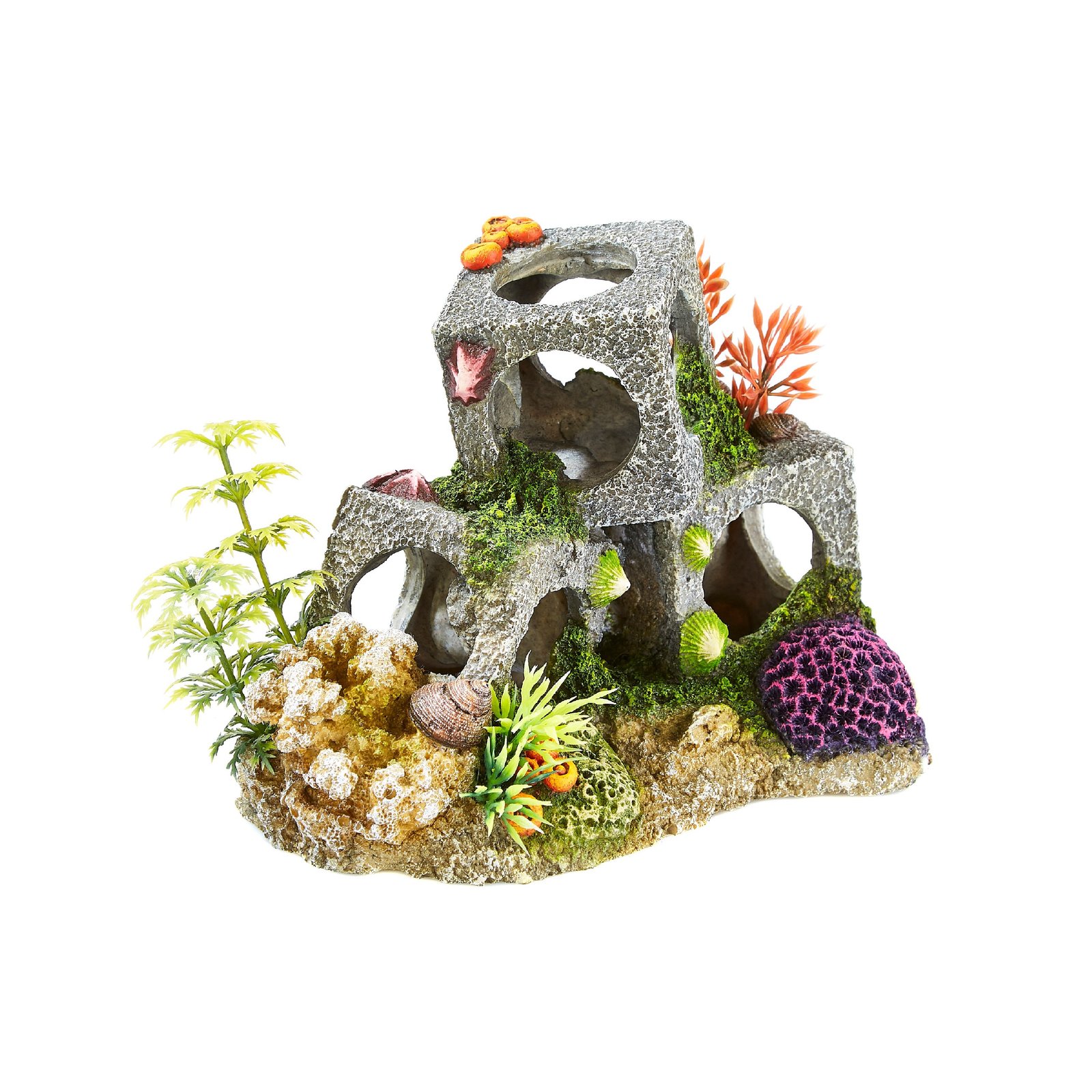 Stacked Cubic Habitats with Plants