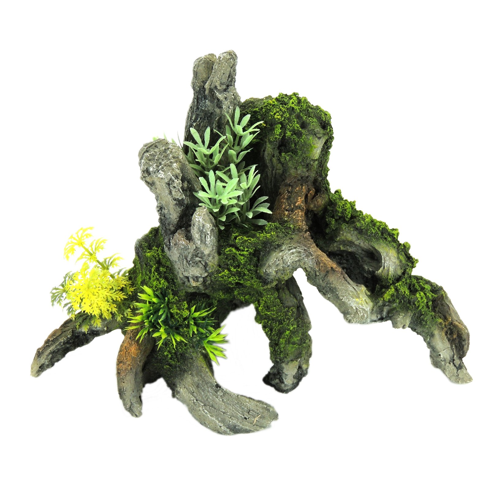 Grey Driftwood with Plants