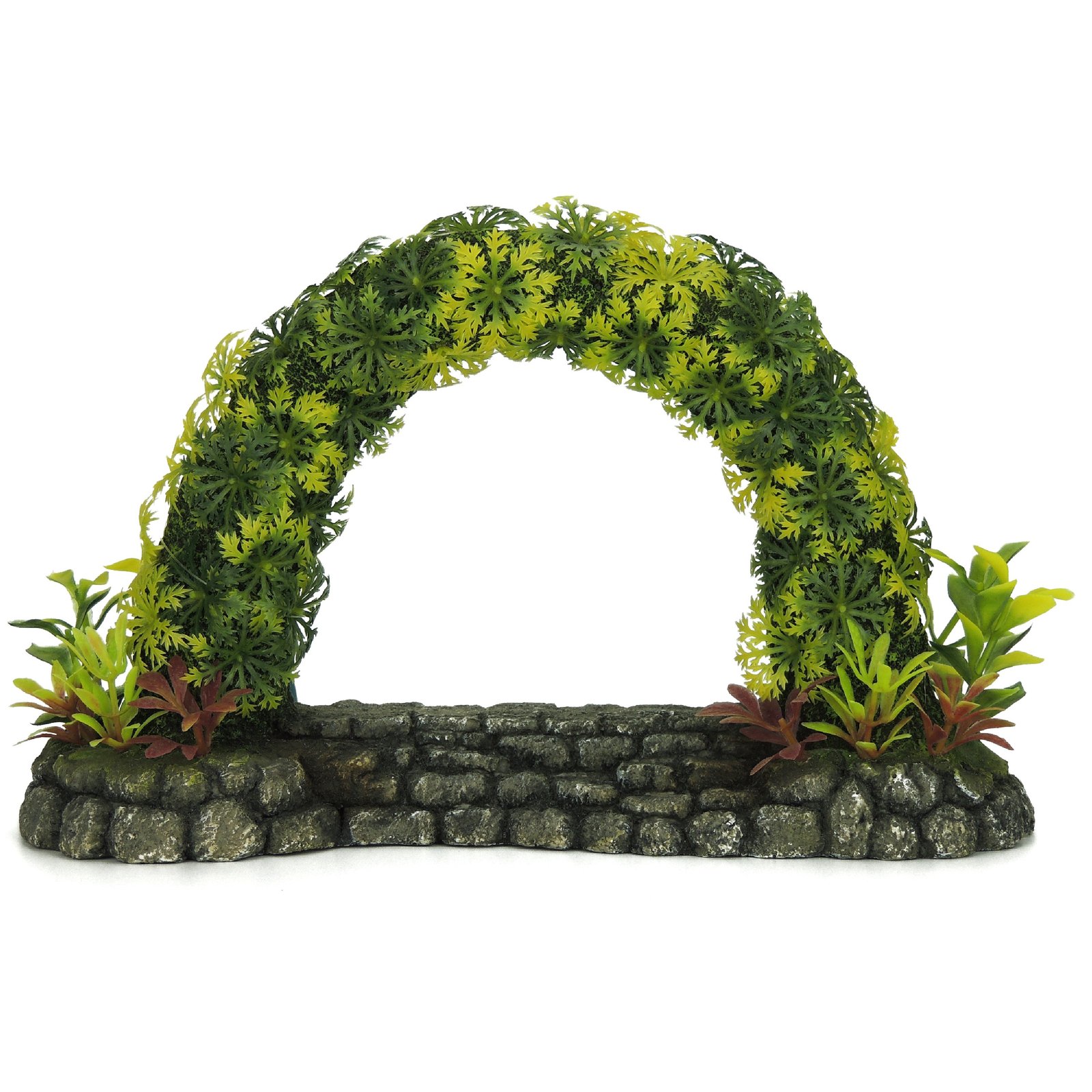 Large Stone Arch with Plants