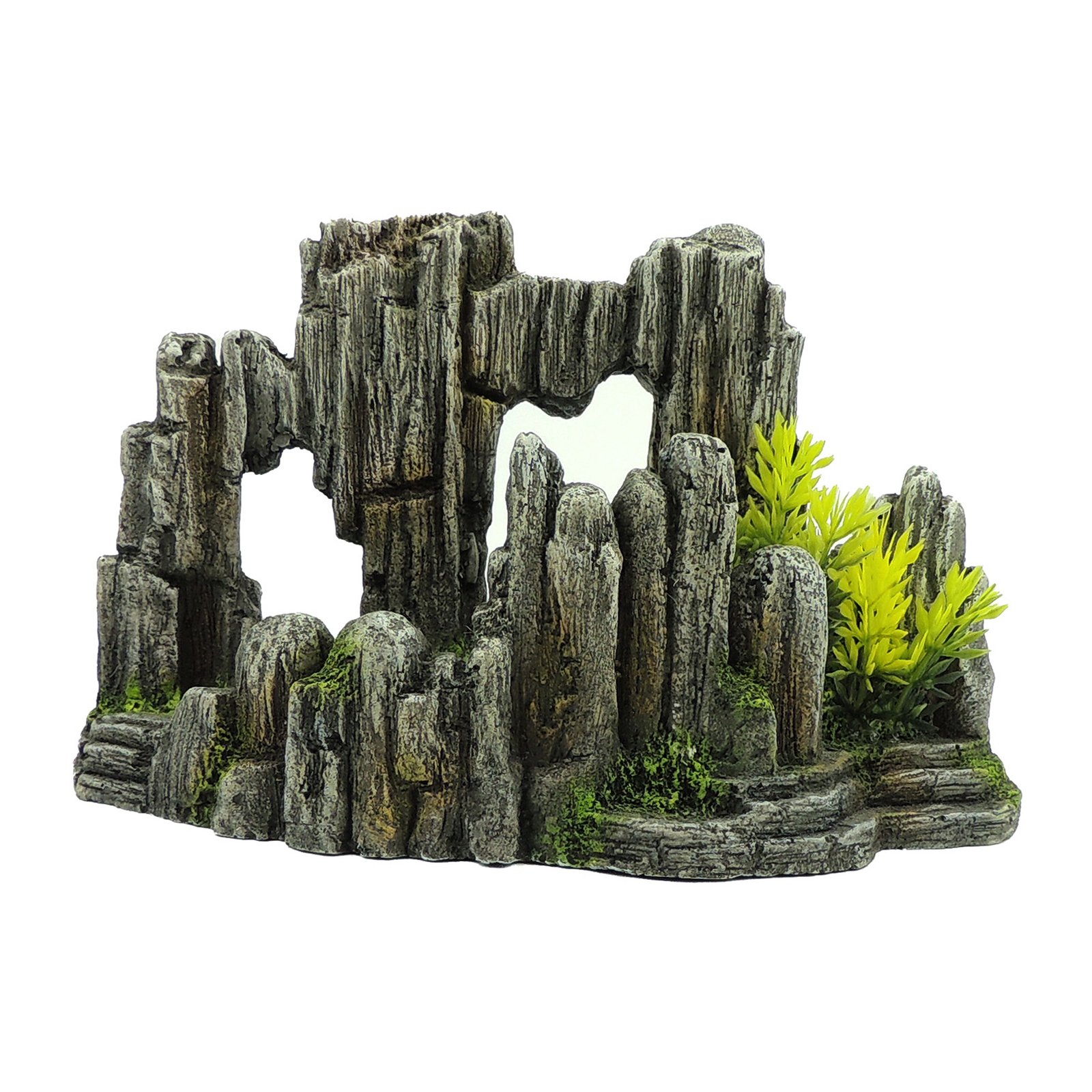 Rock Formation with Plants
