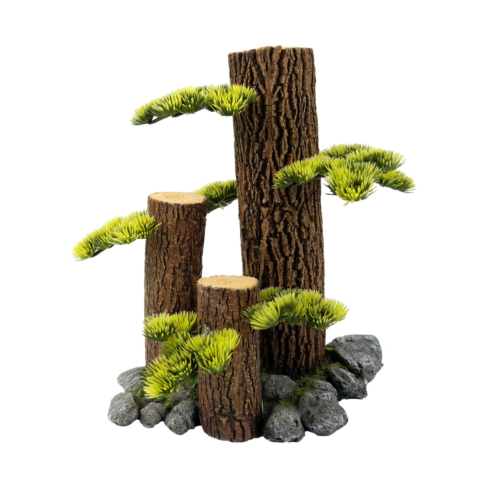 Tree Stump (M) with Plants