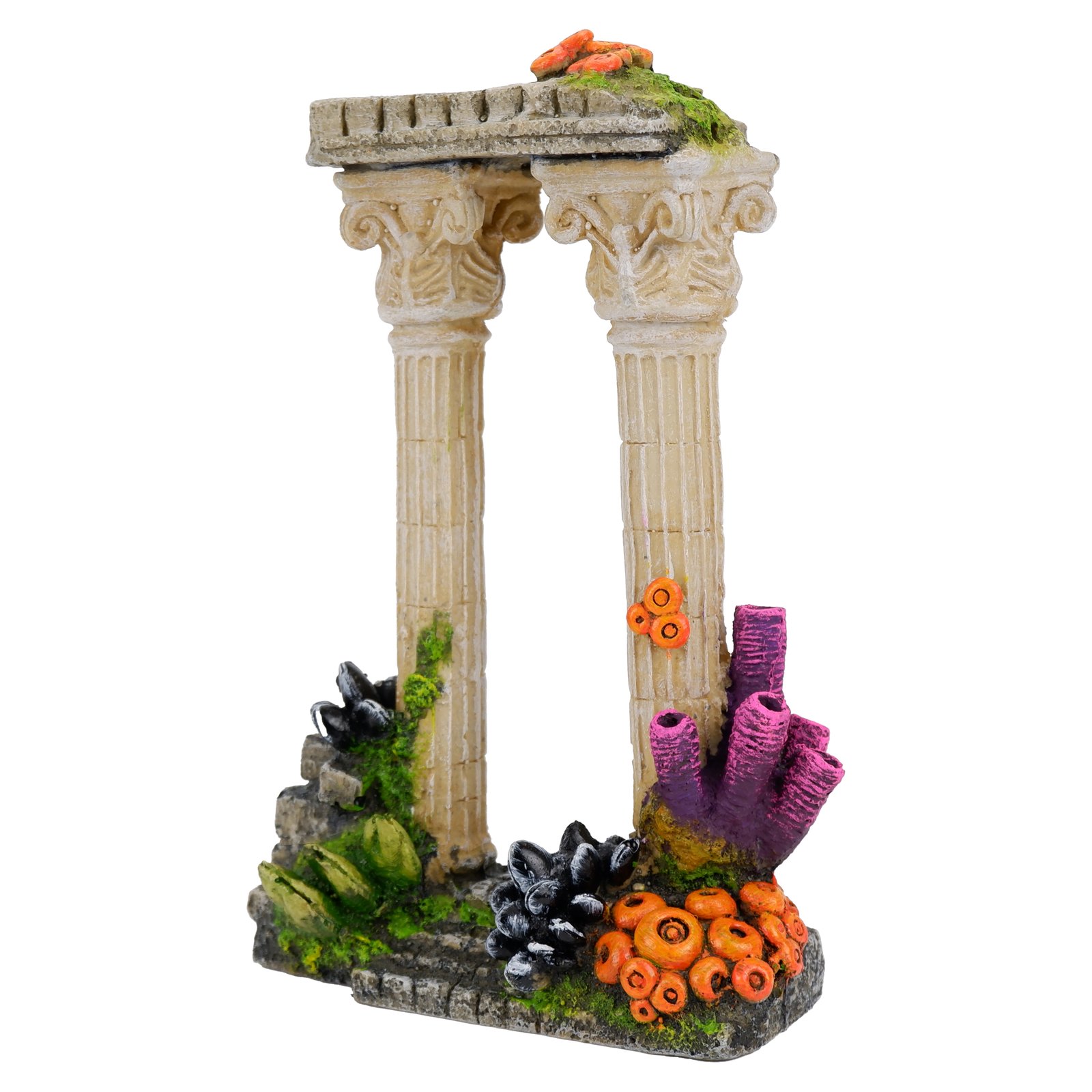 Twin Roman Column With Corals