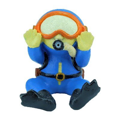 Diver with Bubbles