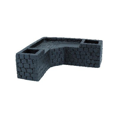 Aquarium Swim Under Corner Shelf Small Black