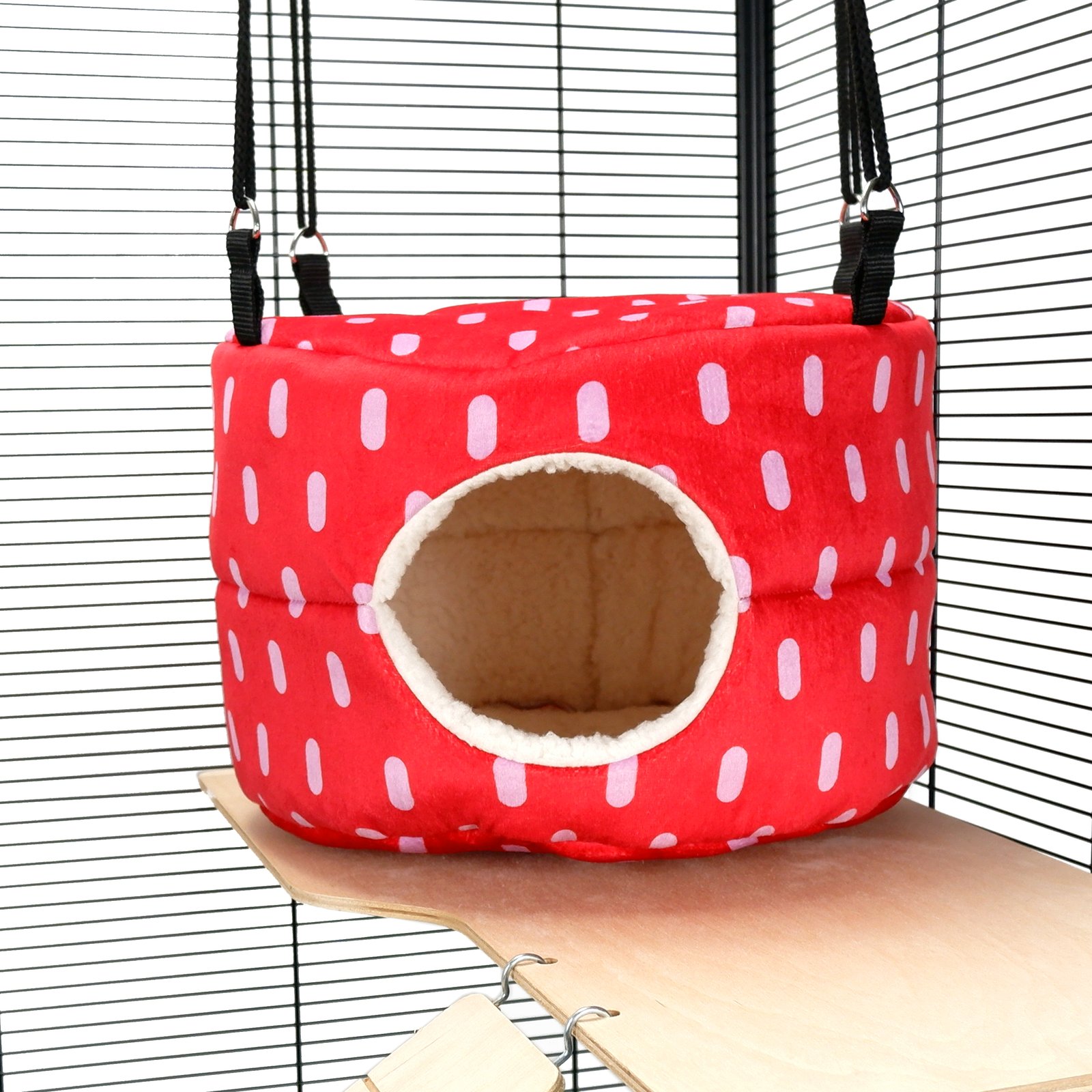 HUGE Rodent-Hive Rat Ferret Toy: Red Dots