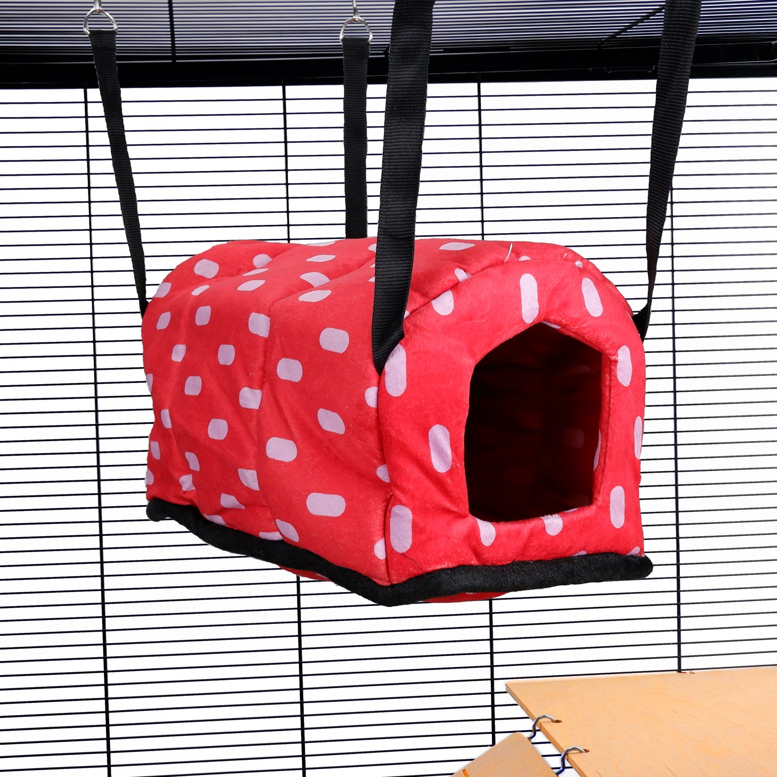 Cuddle Up Rat Chinchilla Igloo: Red Dots