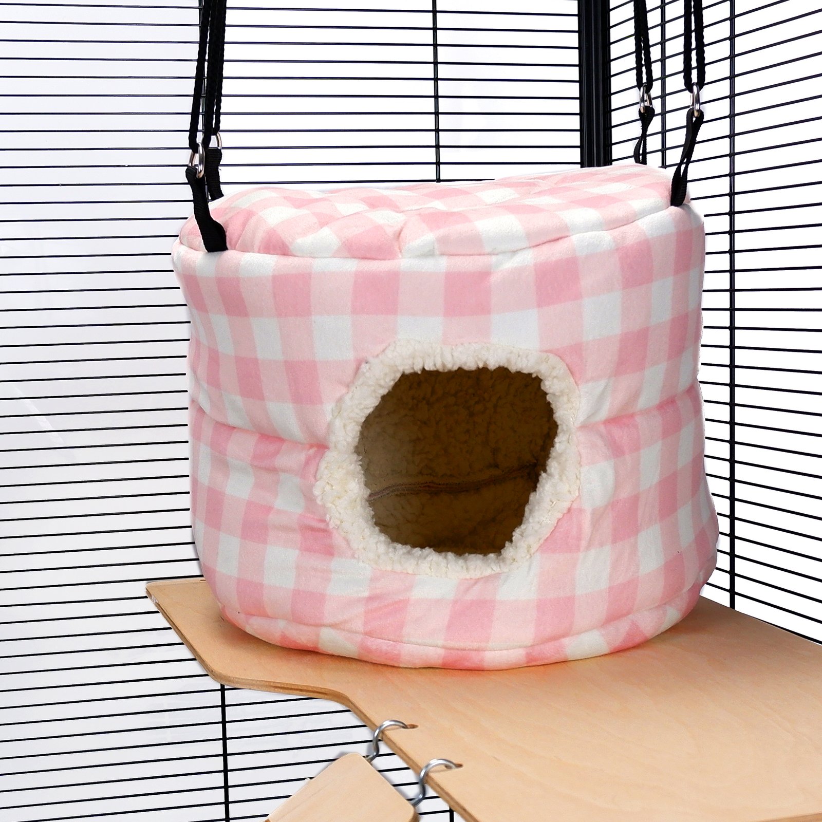 HUGE Rodent-Hive Rat Ferret Toy: Pink Gingham