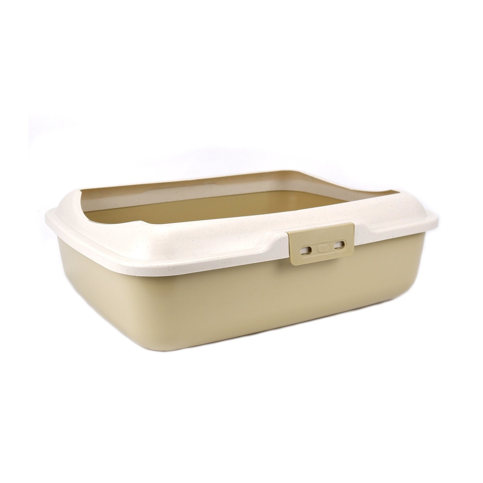 Cat Litter Tray with Rim BEIGE