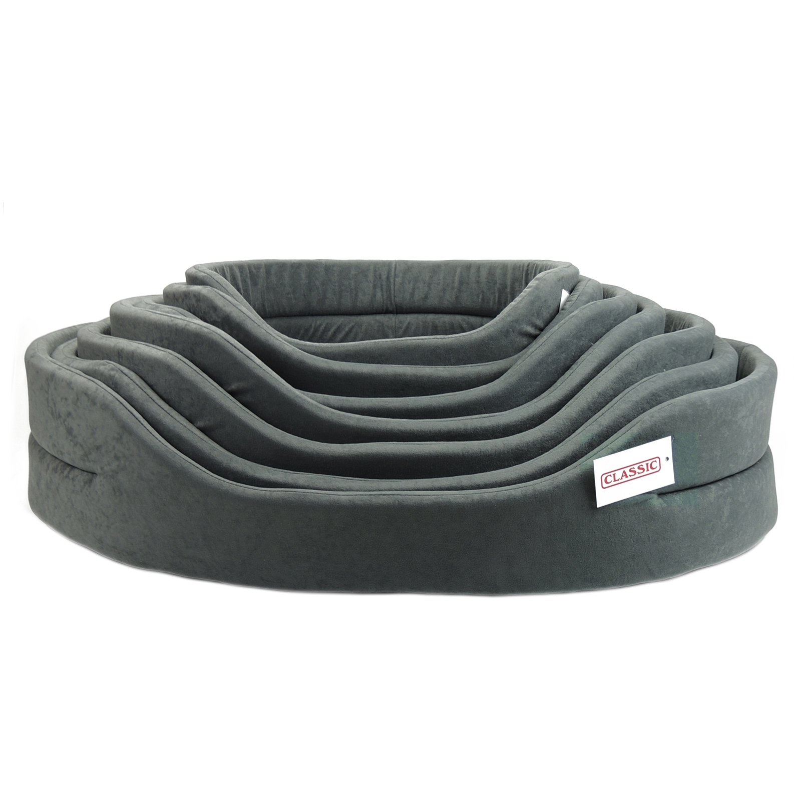 7 Piece Bed Nest - Grey fabric