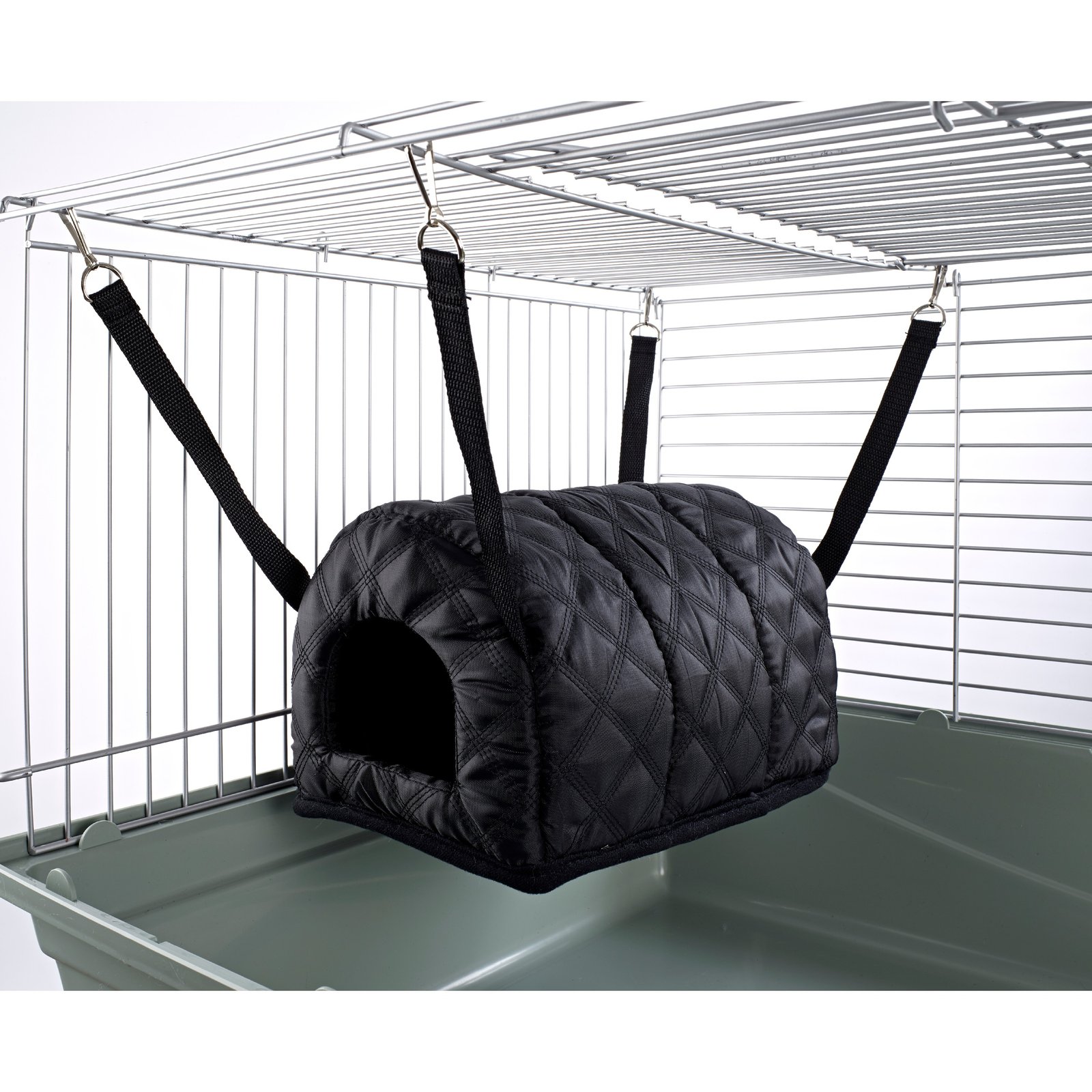 Cuddle Up Rat Chinchilla Igloo Quilted Black