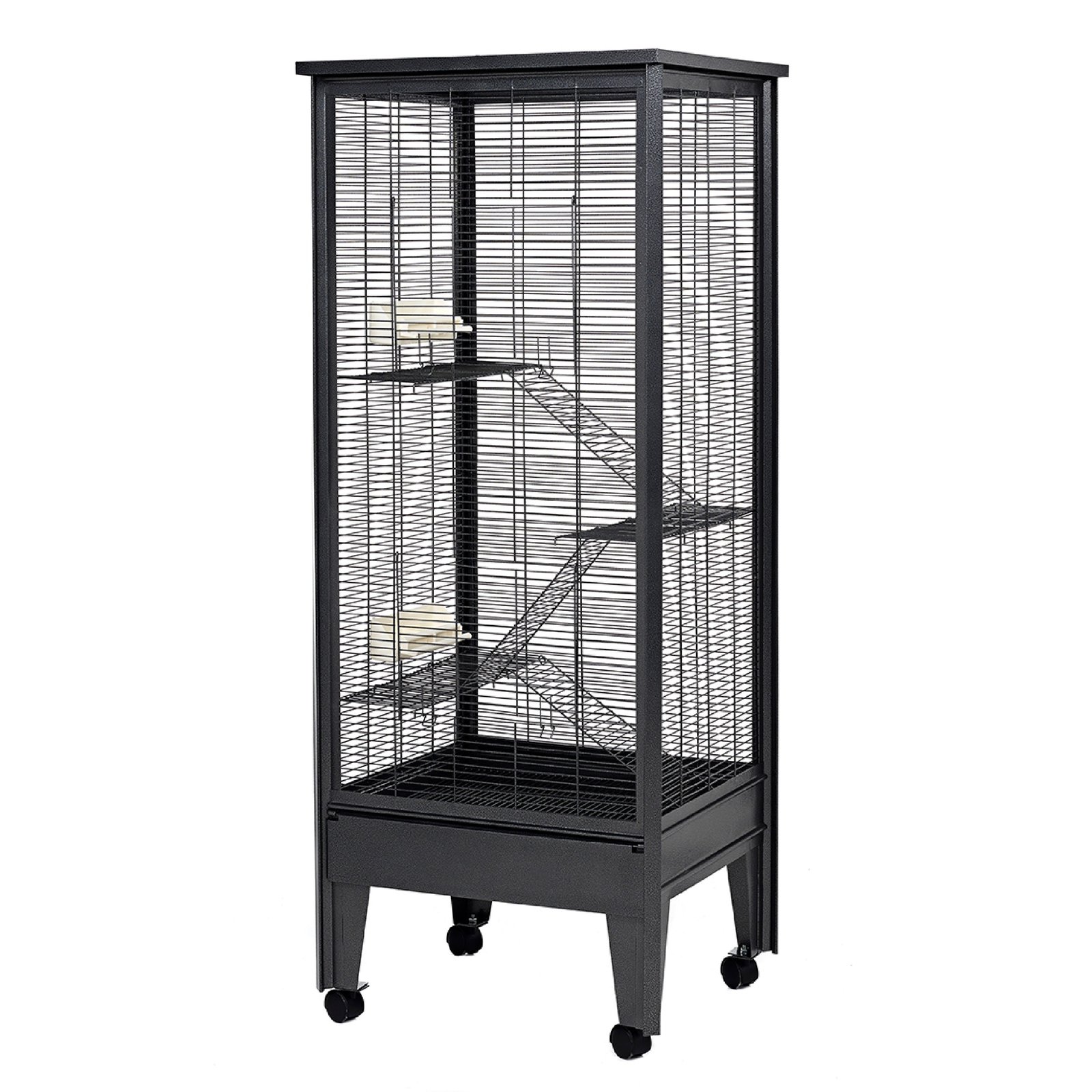 All Metal Chew Proof Tall Cage Grey