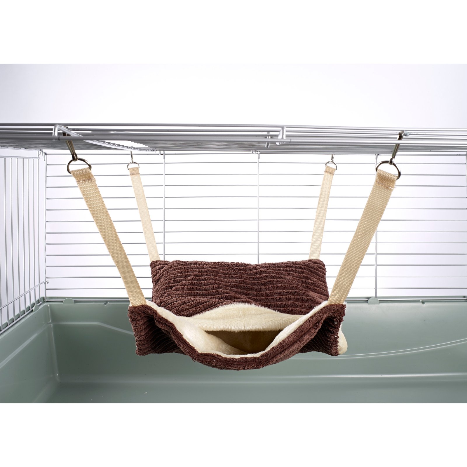 Fluffy Lined Hammock With Pouch: Luxury Chocolate