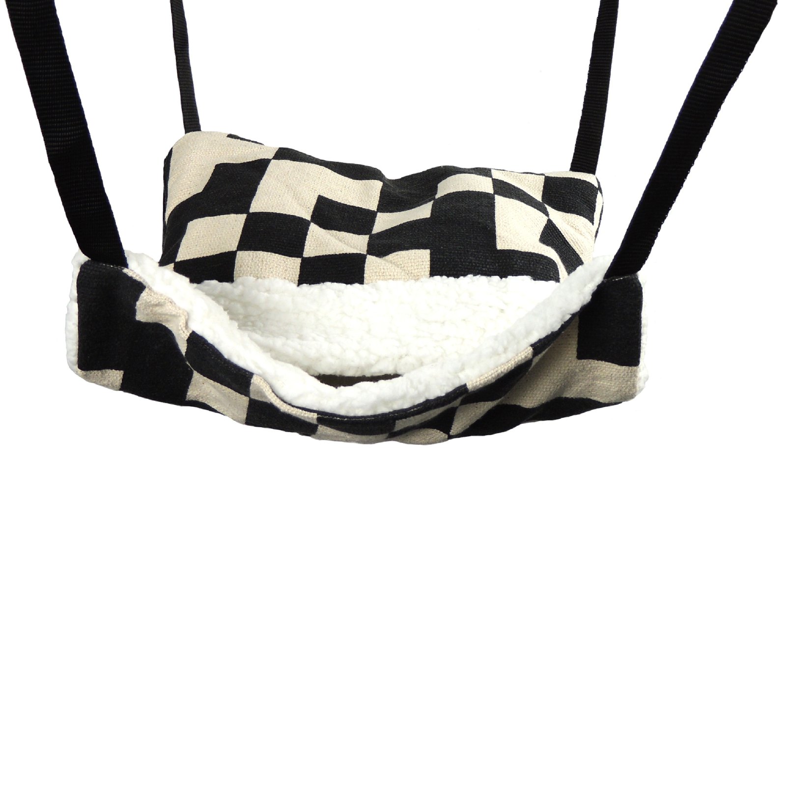 Fluffy Lined Hammock With Pouch: Contemporary Shapes