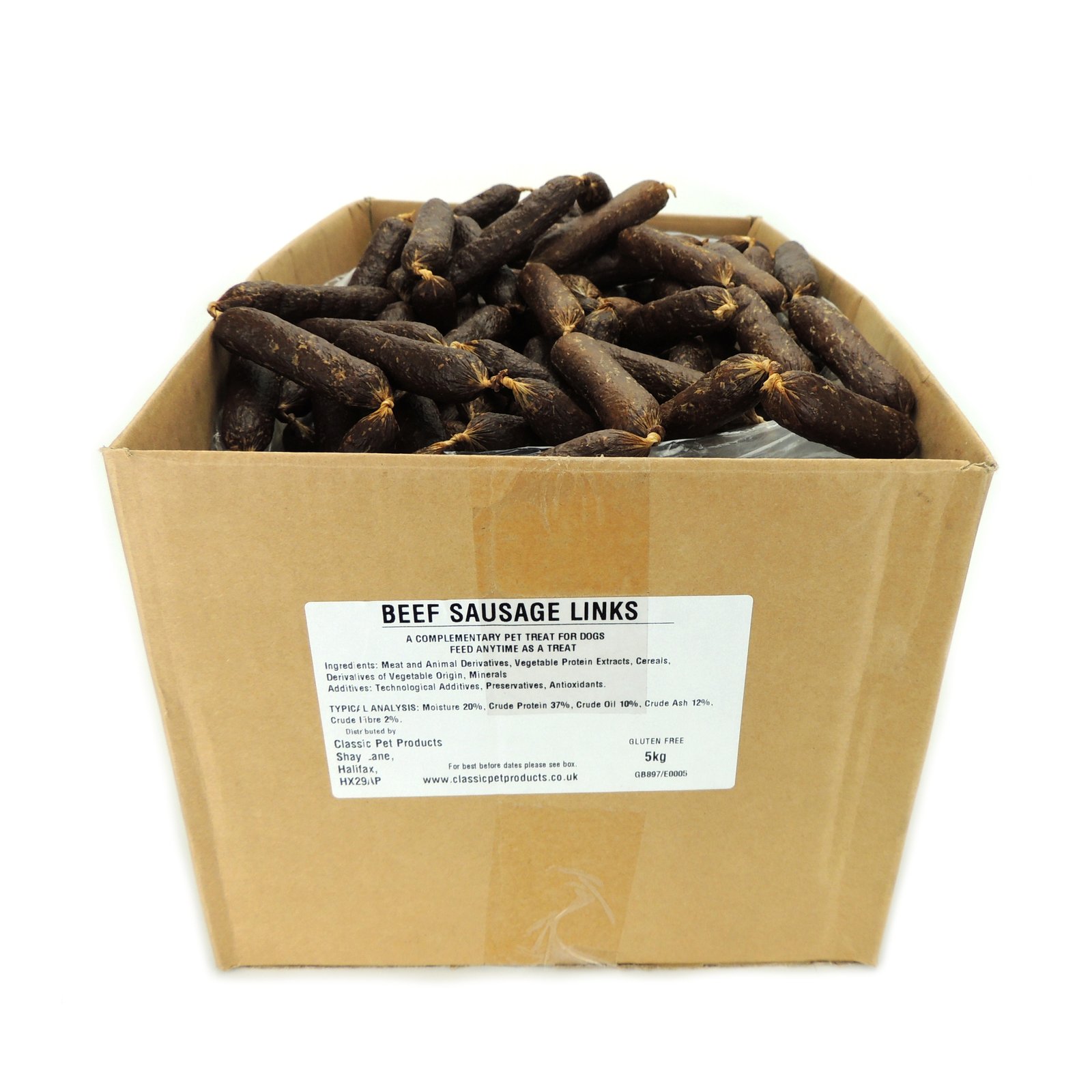 WOODFOLD FARM BEEF LINK SAUSAGES - 5KG
