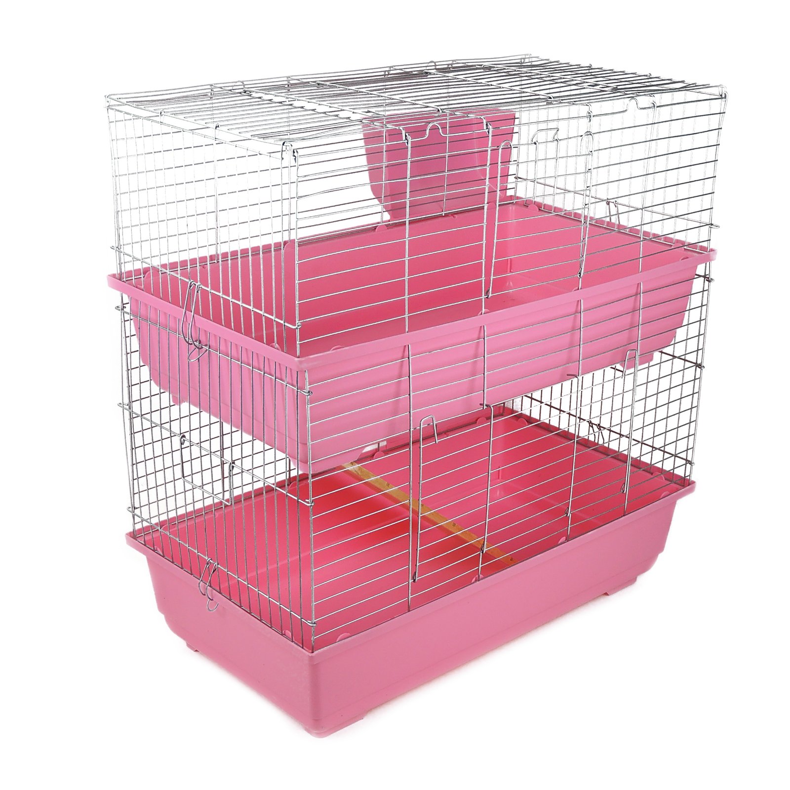Rabbit 100 Double Cage Indoor Pink